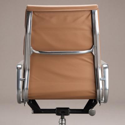 Charles Ray Eames Eames Soft Pad Executive Chairs in Butterscotch Leather by Herman Miller