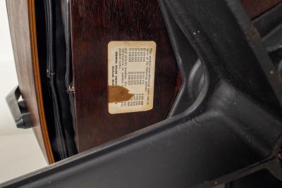 Charles Ray Eames Early 1st Generation Eames Lounge Chair and Ottoman in Rosewood Black Leather