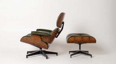 Charles Ray Eames Early 3rd Generation Eames Lounge Chair and Ottoman in Brazilian Rosewood