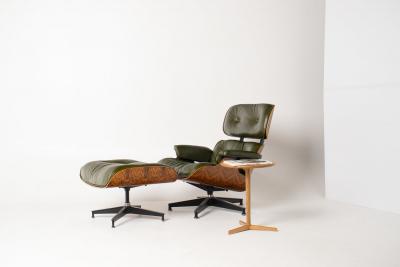 Charles Ray Eames Early 3rd Generation Eames Lounge Chair and Ottoman in Brazilian Rosewood