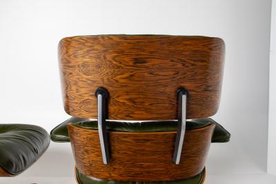 Charles Ray Eames Early 3rd Generation Eames Lounge Chair and Ottoman in Brazilian Rosewood