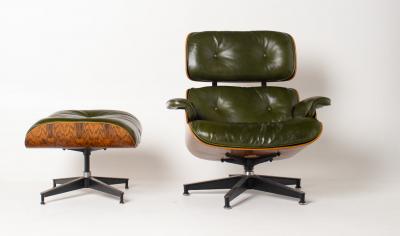Charles Ray Eames Early 3rd Generation Eames Lounge Chair and Ottoman in Brazilian Rosewood