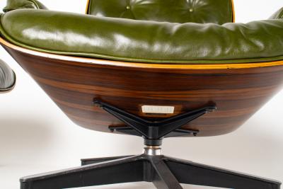 Charles Ray Eames Early 3rd Generation Eames Lounge Chair and Ottoman in Brazilian Rosewood