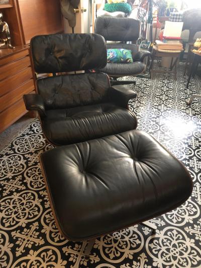 Charles Ray Eames Magnificent Rare Brazilian Rosewood Eames Lounge Chair and Ottoman Mid Century