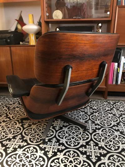 Charles Ray Eames Magnificent Rare Brazilian Rosewood Eames Lounge Chair and Ottoman Mid Century