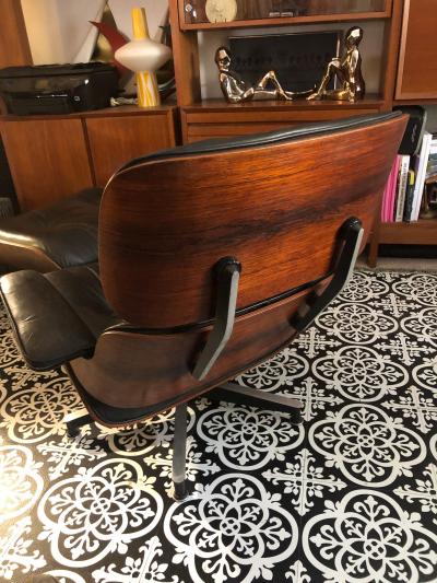 Charles Ray Eames Magnificent Rare Brazilian Rosewood Eames Lounge Chair and Ottoman Mid Century