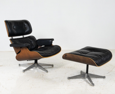 Charles Ray Eames Mid Century Lounge Chair and Ottoman by Charles Ray Eames for Herman Miller