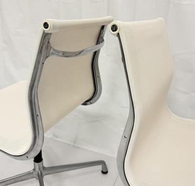Charles Ray Eames Pair Eames Aluminum Group Swivel Chairs for Herman Miller Vitra Italy