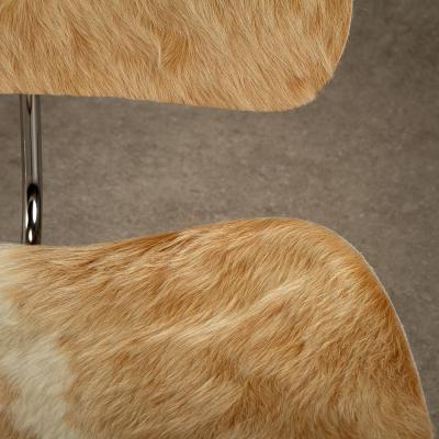 Charles Ray Eames Pair of Eames LCM Chairs in Calf s Skin for Vitra
