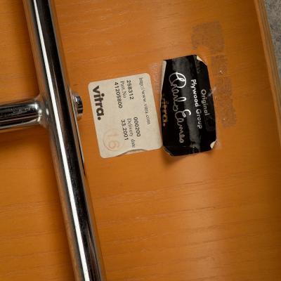 Charles Ray Eames Pair of Eames LCM Chairs in Calf s Skin for Vitra