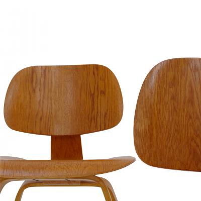 Charles Ray Eames Pair of LCW Chairs by Charles and Ray Eames for Evans 1940s