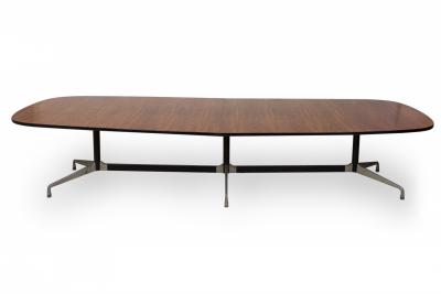 Charles Ray Eames Ray and Charles Eames for Herman Miller Rosewood and Aluminum Conference Table
