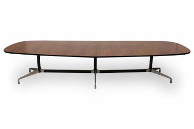 Charles Ray Eames Ray and Charles Eames for Herman Miller Rosewood and Aluminum Conference Table
