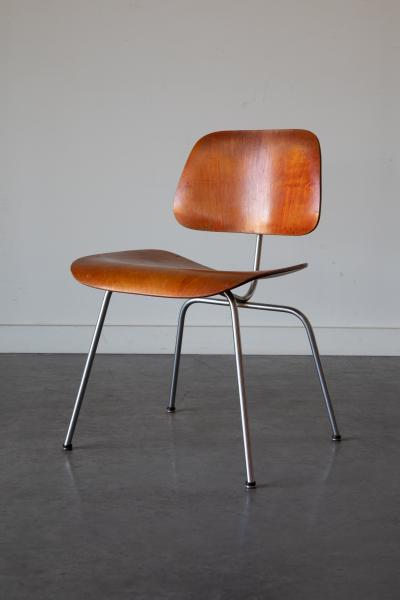 Charles Ray Eames Red Aniline DCM by Eames for Herman Miller