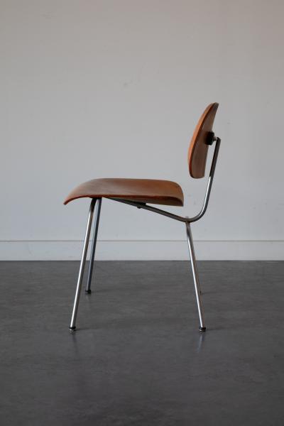 Charles Ray Eames Red Aniline DCM by Eames for Herman Miller