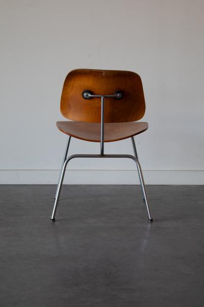 Charles Ray Eames Red Aniline DCM by Eames for Herman Miller