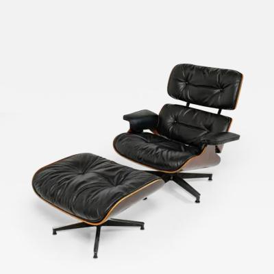 Charles Ray Eames Very First Generation 1956 Eames Lounge Chair 670 and Spinning Ottoman 671