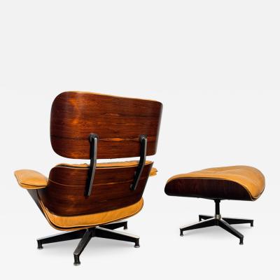 Charles Ray Eames Vintage 2nd Generation Eames Lounge Chair Ottoman in Brazilian Rosewood