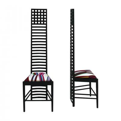 Charles Rennie Mackintosh Mid Century Modern Mackintosh 292 Hill House 1 Italian Pair of Ashwood Chairs