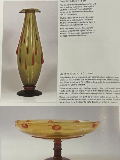 Charles Schneider Art Deco French Light Green Vase by Charles Schneider