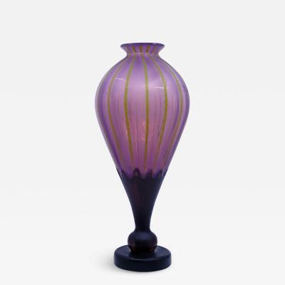 Charles Schneider Art Deco Glass Vase by Charles Schneider