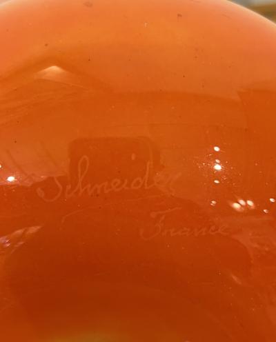 Charles Schneider Art Deco Glass Vase by Charles Schneider