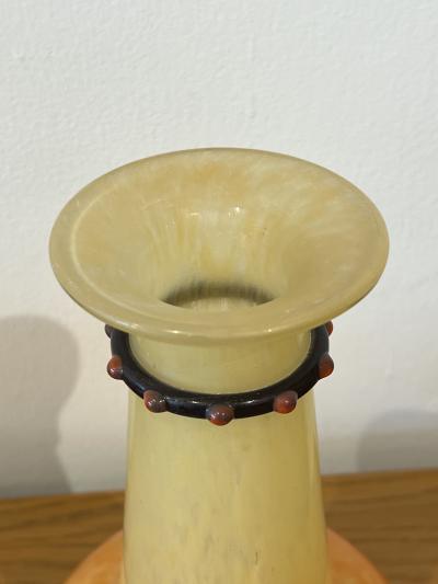 Charles Schneider Art Deco Glass Vase by Charles Schneider