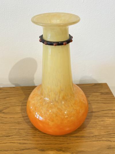 Charles Schneider Art Deco Glass Vase by Charles Schneider