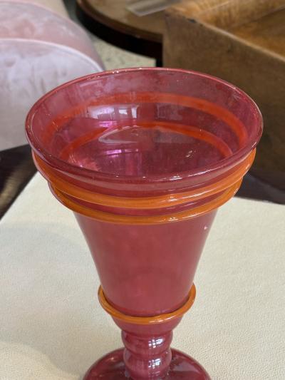 Charles Schneider Art Deco Glass Vase by Charles Schneider France circa 1930