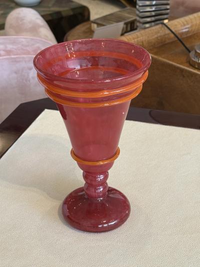 Charles Schneider Art Deco Glass Vase by Charles Schneider France circa 1930