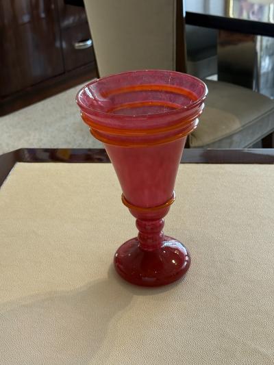 Charles Schneider Art Deco Glass Vase by Charles Schneider France circa 1930