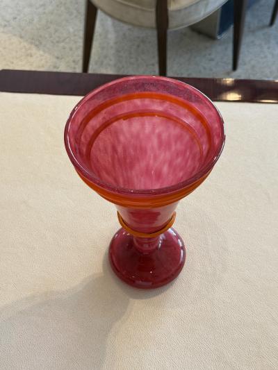 Charles Schneider Art Deco Glass Vase by Charles Schneider France circa 1930