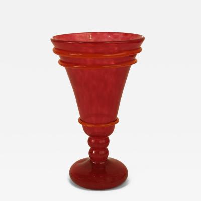 Charles Schneider Art Deco Glass Vase by Charles Schneider France circa 1930