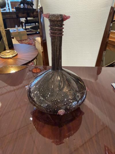 Charles Schneider Art Deco Purple Glass Vase by Charles Schneider France 1926