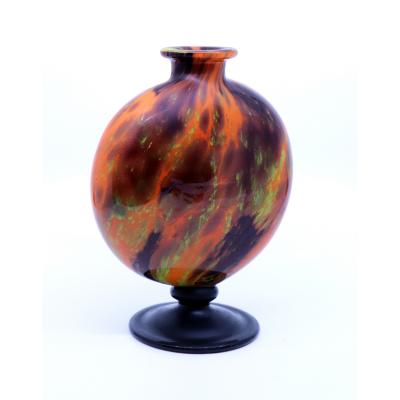 Charles Schneider Art Deco Round Vase by Charles Schneider