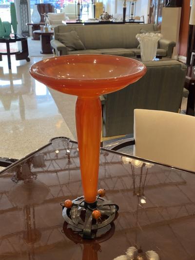 Charles Schneider Art Deco glass vase by Charles Schneider