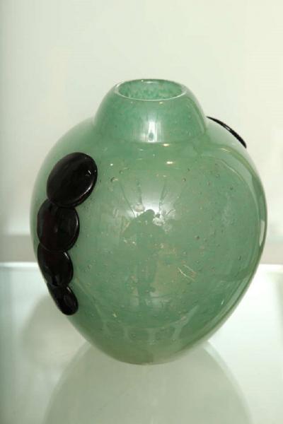 Charles Schneider Charles Schneider Art Deco Emeraude Vase