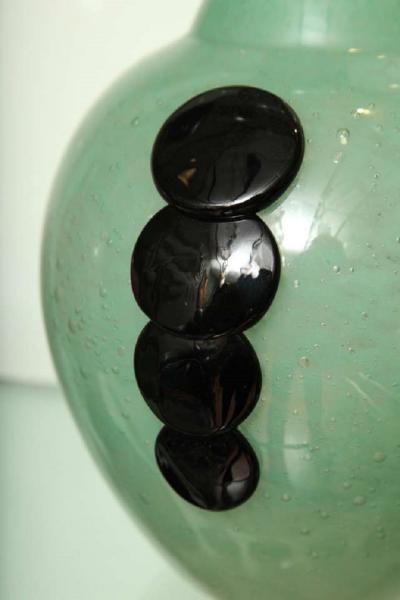 Charles Schneider Charles Schneider Art Deco Emeraude Vase