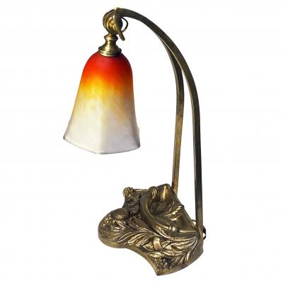 Charles Schneider French Art Nouveau desk table lamp by Charles Schneider C 1920