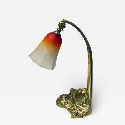 Charles Schneider French Art Nouveau desk table lamp by Charles Schneider C 1920