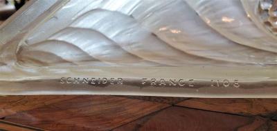 Charles Schneider French Schneider Art Deco Chandelier