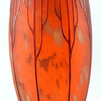 Charles Schneider Le Verre Francais Cardimine Cameo Glass Vase