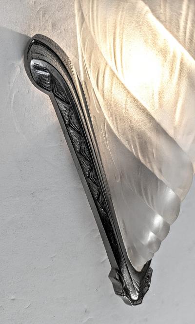 Charles Schneider Pair of French Art Deco Sconces signed by Schneider