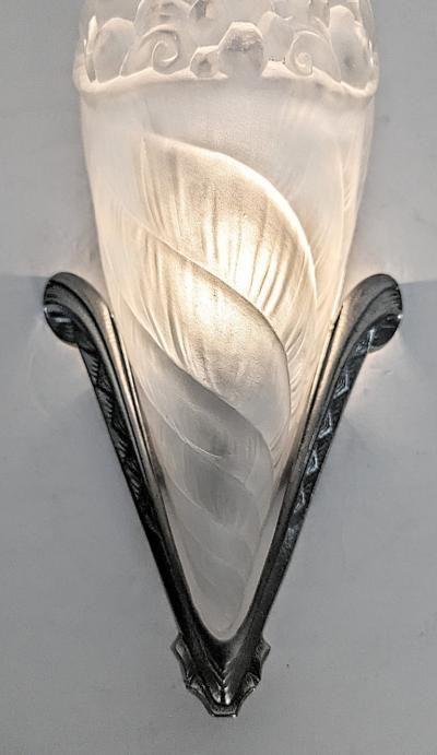 Charles Schneider Pair of French Art Deco Sconces signed by Schneider