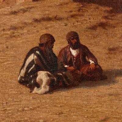 Charles Th odore Fr re Orientalist oil painting in giltwood frame by Fr re