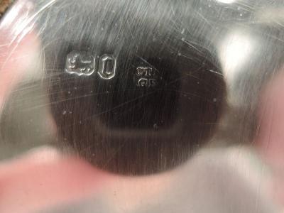 Charles Thomas Fox English Victorian Classical Sterling Silver Mustard Pot by Fox 1858