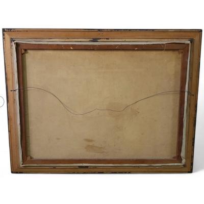 Charles Vignon Parisian Street Scene Oil Painting