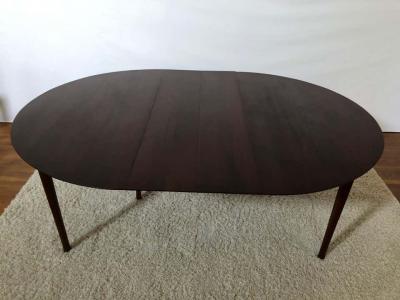 Charles Webb Large Round Charles Webb Midcentury Extension Dining Table