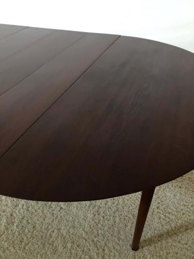 Charles Webb Large Round Charles Webb Midcentury Extension Dining Table