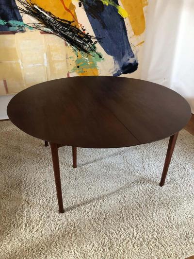 Charles Webb Large Round Charles Webb Midcentury Extension Dining Table